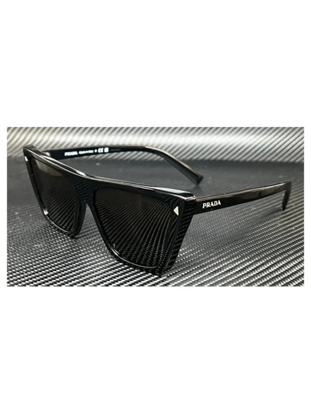 New PRADA Women Black Sunglasses 55-14-145